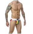 MOB - CLASSIC JOCK STRIPE RAINBOW GRÖSSE L MOB - CLASSIC JOCK STRIPE RAINBOW GRÖSSE L