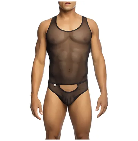 MOB - BODYSHEER TRANSPARTE NEGRO TALLA L-XL