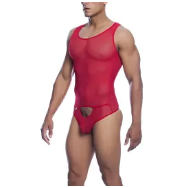 MOB - BODYSHEER ROSSO TRASPARENTE TAGLIA L-XL