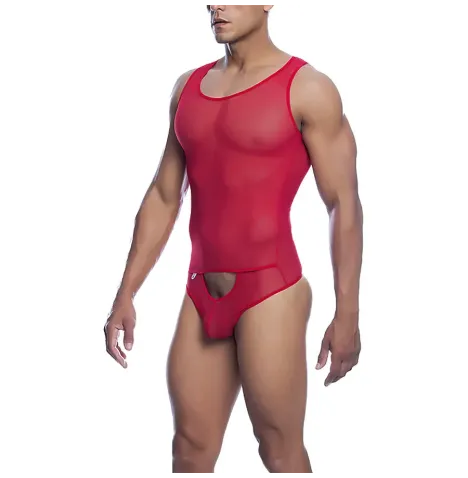 MOB - BODYSHEER ROSSO TRASPARENTE TAGLIA L-XL