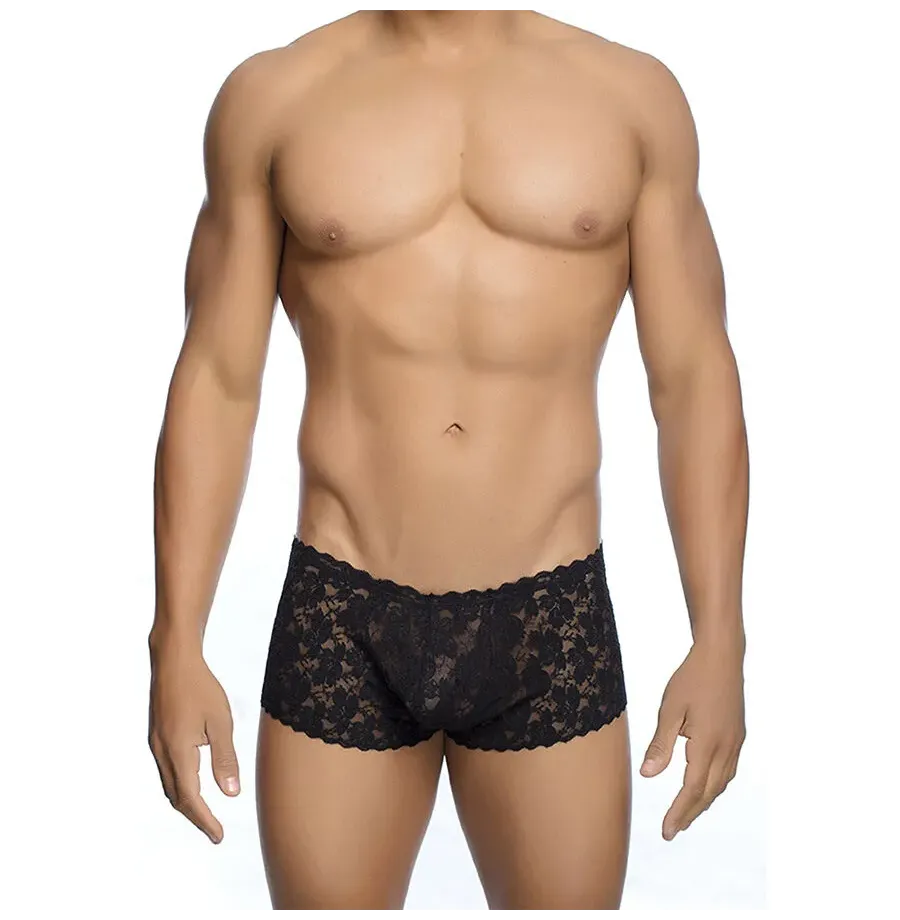 MOB - BOXER IN PIZZO NERO TAGLIA L-XL