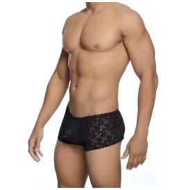 MOB - SCHWARZE SPITZENBOXER GRÖSSE L-XL