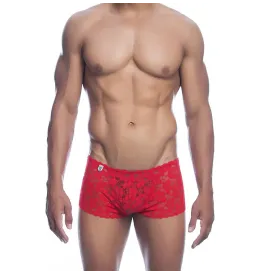 MOB - BOXER EN DENTELLE ROUGE TAILLE L-XL