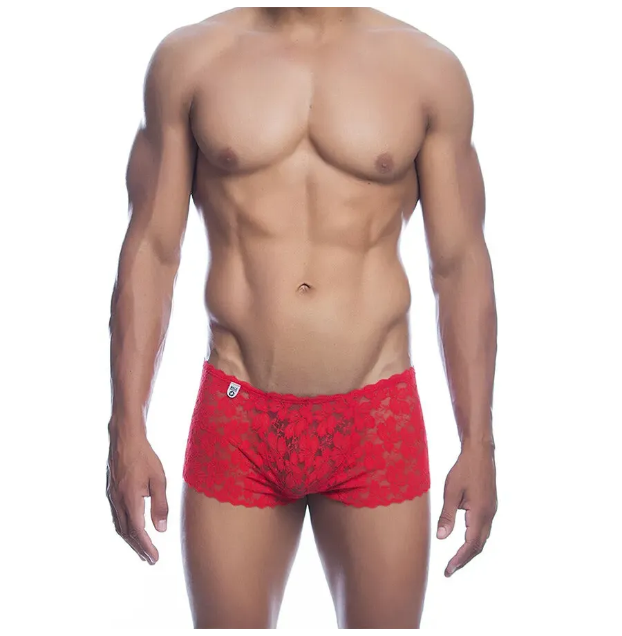 MOB - BOXER IN PIZZO ROSSO TAGLIA L-XL