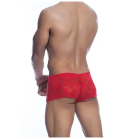 MOB - RED LACE BOXER SIZE L-XL