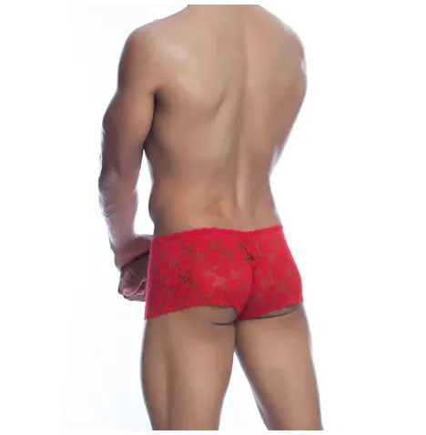 MOB - ROTE SPITZENBOXER GRÖSSE L-XL