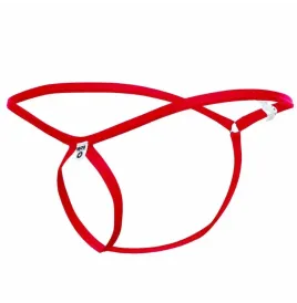 MOB - RED TEAR-SHAPED THONG SIZE L-XL