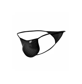 MOB - STRING EN V EN MICROFIBRE NOIR TAILLE L-XL