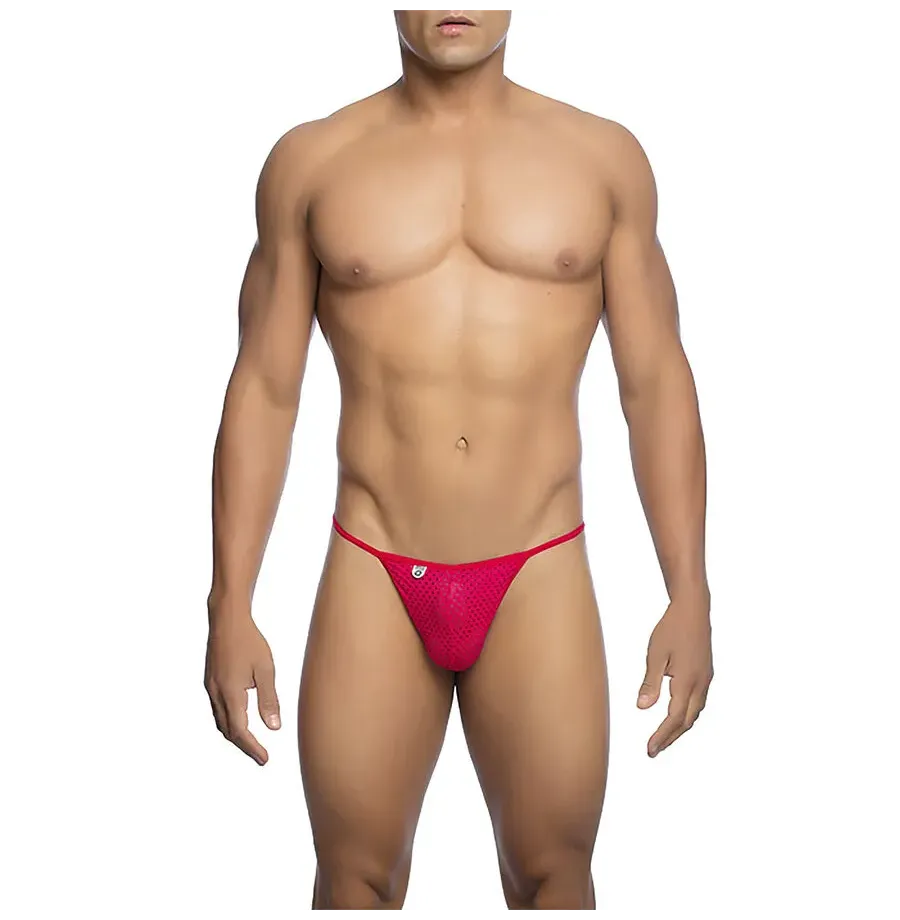MOB - RED MICROFIBER V-STRING SIZE L-XL MOB - RED MICROFIBER V-STRING SIZE L-XL