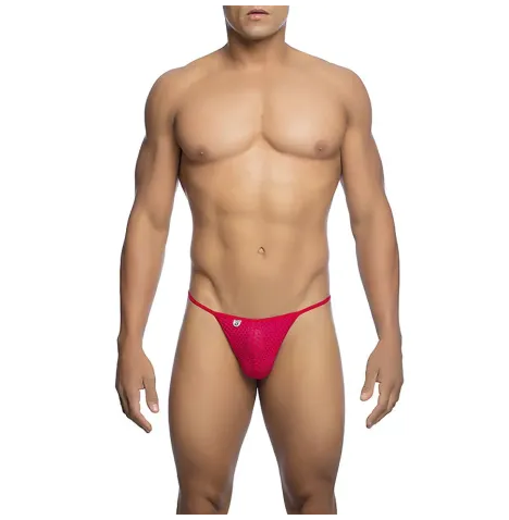 MOB - ROTER MIKROFASER-V-STRING GRÖSSE L-XL