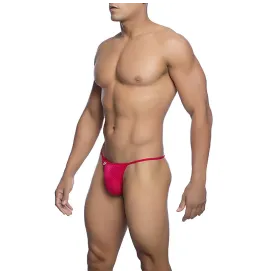 MOB - ROTER MIKROFASER-V-STRING GRÖSSE L-XL