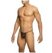 MOB - STRING TRANSPARENT EN FORME DE T NOIR TAILLE L-XL