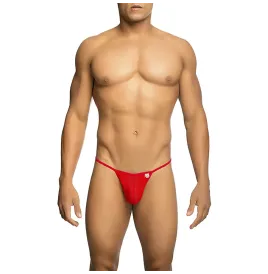 MOB - STRING EN T ROUGE TRANSPARENT TAILLE L-XL