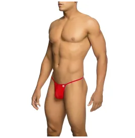 MOB - STRING EN T ROUGE TRANSPARENT TAILLE L-XL