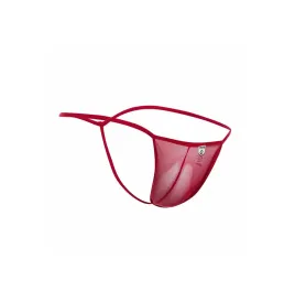 MOB - TRANSPARENTER ROTER T-FÖRMIGER TANGA GRÖSSE L-XL