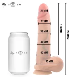 MR INTENSE - GARY M PENE IN SILICONE ULTRA-REALISTICO CON TESTICOLI 20 CM -Ø- 4,2 CM