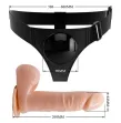 PRETTY LOVE - HARNAIS SLIPS HARNAIS UNIVERSEL AVEC GODE TOM 20 CM NATUREL PRETTY LOVE - HARNAIS SLIPS HARNAIS UNIVERSEL AVEC GODE TOM 20 CM NATUREL