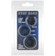 SEVEN CREATIONS - SET DI TRE ANELLI PER PENE NERI SEVEN CREATIONS - SET DI TRE ANELLI PER PENE NERI