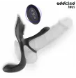 ADDICTED TOYS - DOUBLE PENIS RING WITH CLITORAL STIMULATOR ADDICTED TOYS - DOUBLE PENIS RING WITH CLITORAL STIMULATOR