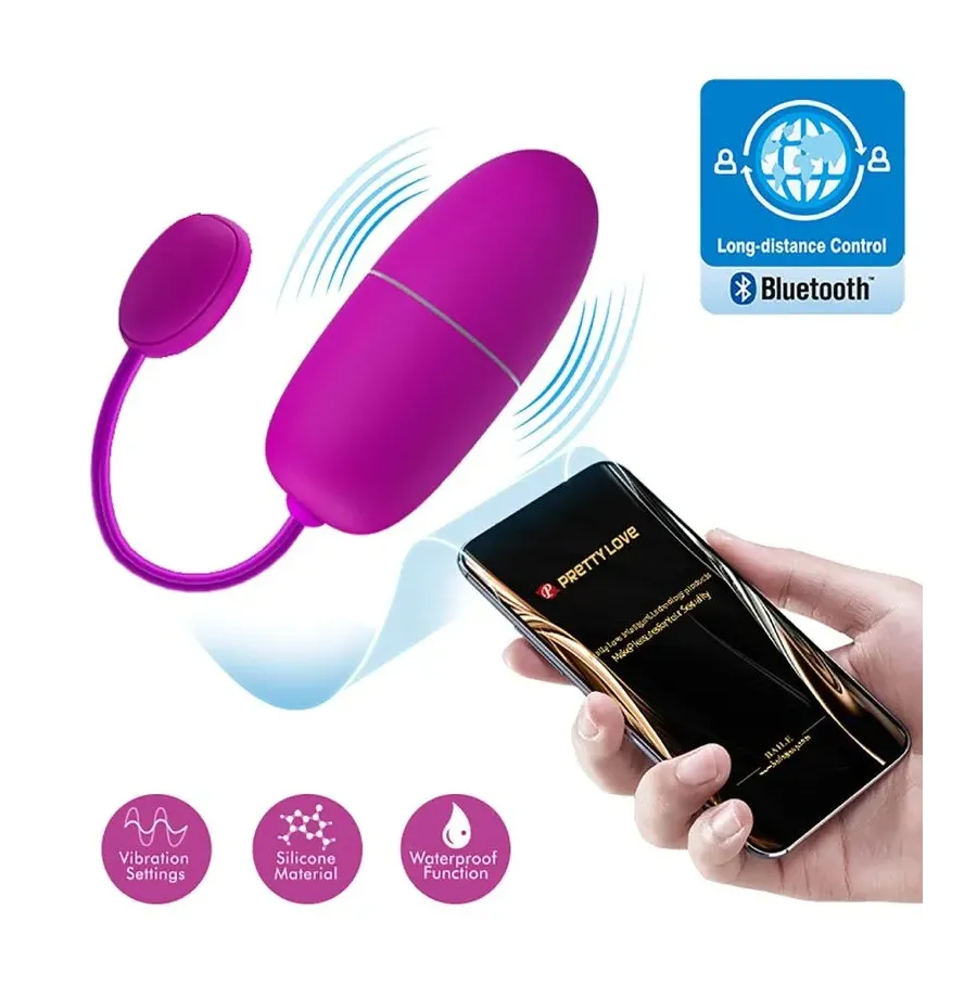 PRETTY LOVE - NYMPH VIBRATING EGG APP CONTROLLED PURPLE PRETTY LOVE - NYMPH VIBRATING EGG APP CONTROLLED PURPLE