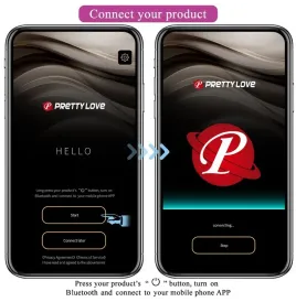 PRETTY LOVE - NINFA UOVO VIBRANTE APP CONTROLLATO VIOLA