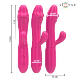 INTENSE - IVY FLEXIBLER VIBRATOR 10 VIBRATIONEN MIT STIMULIERENDER ZUNGE ROSA
