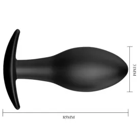 PRETTY LOVE - PLUG ANAL SILICONA ANCLA 8.5 CM NEGRO