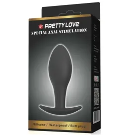 PRETTY LOVE - ANAL PLUG SILIKONANKER 8.5 CM SCHWARZ