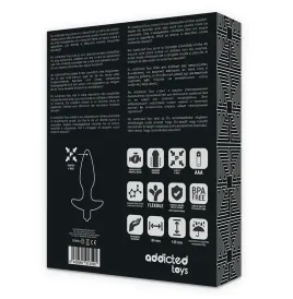 ADDICTED TOYS - MASAJEADOR PLUG ANAL CON VIBRACIÓN NEGRO