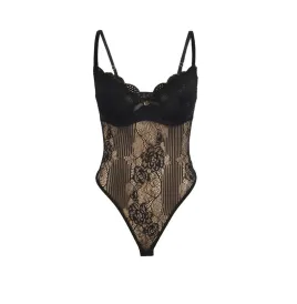 SUBBLIME - 955618 BODY IN PIZZO CON CHIUSURA INFERIORE NERO S-M