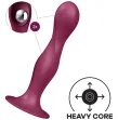 SATISFYER - DOUBLE BALL-R SILICONE DILDO GARNET SATISFYER - DOUBLE BALL-R SILICONE DILDO GARNET