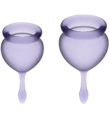 SATISFYER - COUPE MENSTRUELLE FEEL GOOD BLEU FONCÉ 15 20 ML