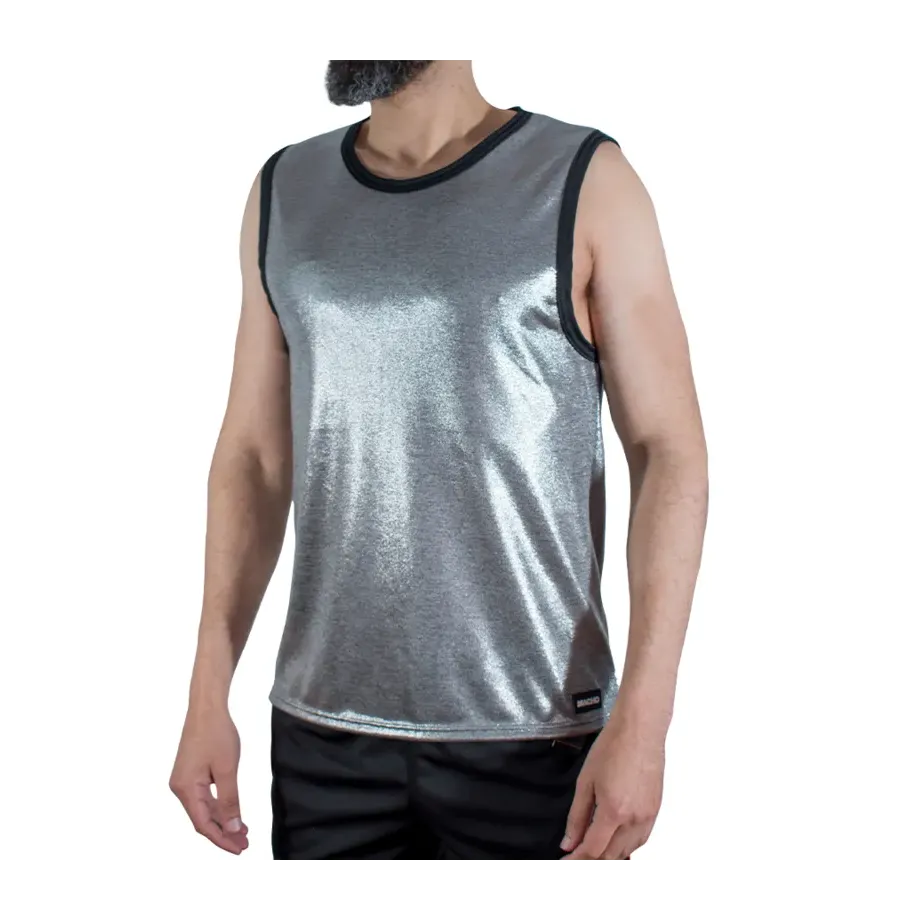 MACHO - T-SHIRT MIT FEINEM GLITZER, GRÖSSE S-M MACHO - T-SHIRT MIT FEINEM GLITZER, GRÖSSE S-M
