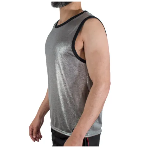 MACHO - T-SHIRT MIT FEINEM GLITZER, GRÖSSE S-M