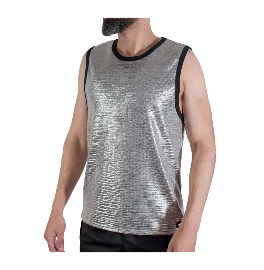 MACHO - T-SHIRT À PAILLETTES FINES S-M MACHO - T-SHIRT À PAILLETTES FINES S-M