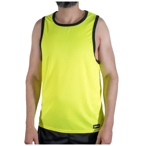 MACHO - CMV001 T-SHIRT DA PALESTRA GIALLA S-M
