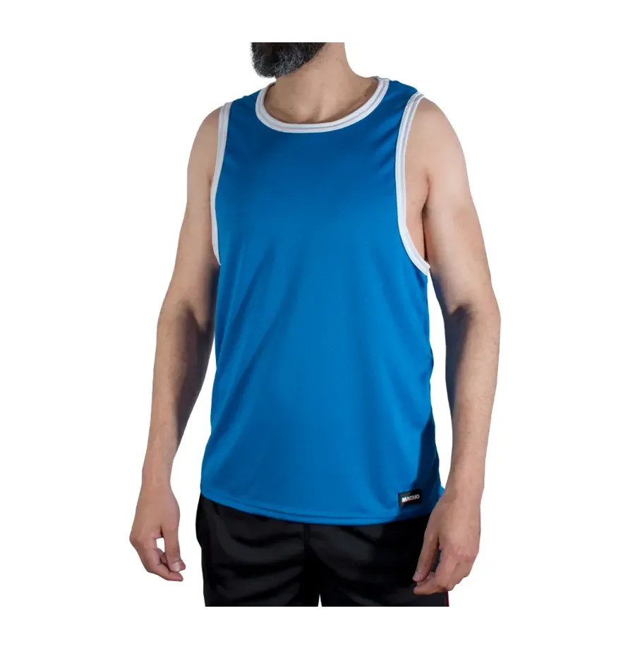 MACHO - CMV002 CAMISETA GYM AZUL S-M MACHO - CMV002 CAMISETA GYM AZUL S-M