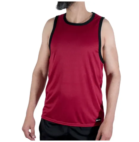 MACHO - CMV003 T-SHIRT DA PALESTRA MARRONE S-M
