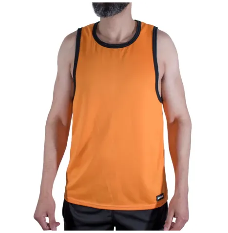 MACHO - CMV005 ORANGE GYM T-SHIRT S-M