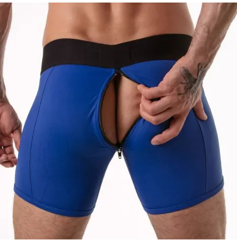LOCKER GEAR - BAULE CON FASCIA IN VITA LARGA BLU S
