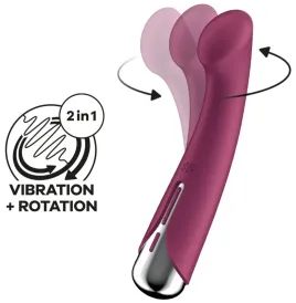 SATISFYER - SPINNING G-SPORT 1 ROTATOR VIBRATOR RED