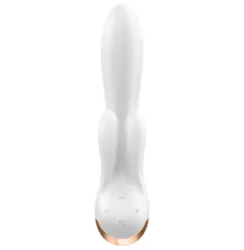 SATISFYER - DOUBLE FLEX VIBRATOR APP WEISS