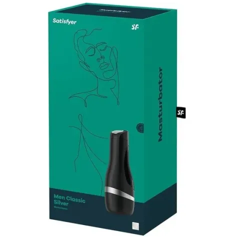 SATISFYER - MASTURBATOR MEN CLASSIC SILVER