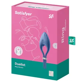 SATISFYER - VIBRATEUR ANNEAU DUELIST BLEU