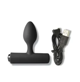 ROCKS-OFF - NOVA SOLARIS PLUG ANAL FINO RECARGABLE 16 FUNCIONES NEGRO