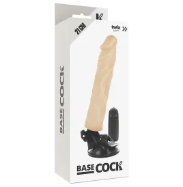 BASECOCK - VIBRATEUR RÉALISTE TÉLÉCOMMANDE NATUREL 21 CM -O- 4 CM