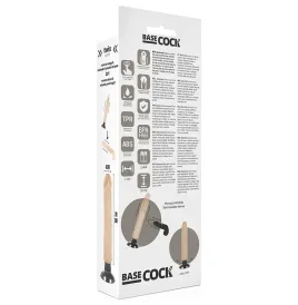 BASECOCK - VIBRADOR REALÍSTICO 2-1 NATURAL 20 CM -O- 4 CM
