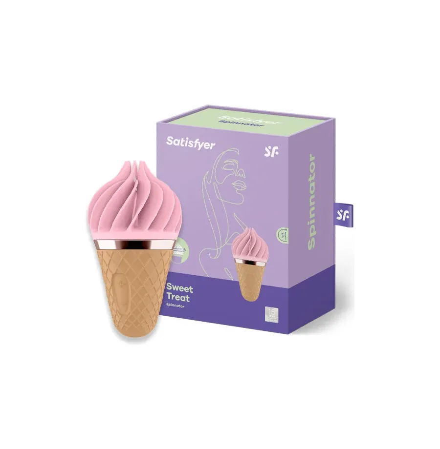 SATISFYER - SWEET TREAT SPINNATOR BROWN and PINK