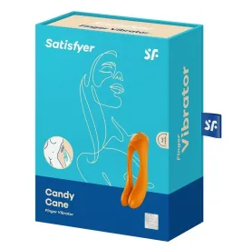 SATISFYER - CANDY CANE VIBRADOR DEDO NARANJA