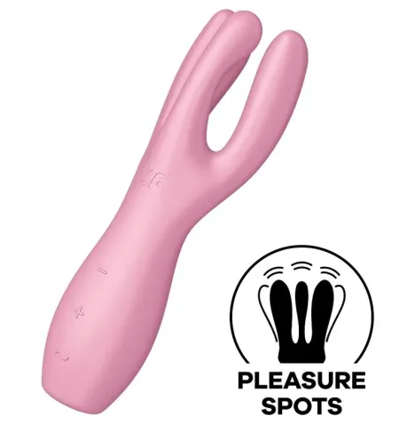 SATISFYER - THREESOME 3 VIBRADOR ROSA